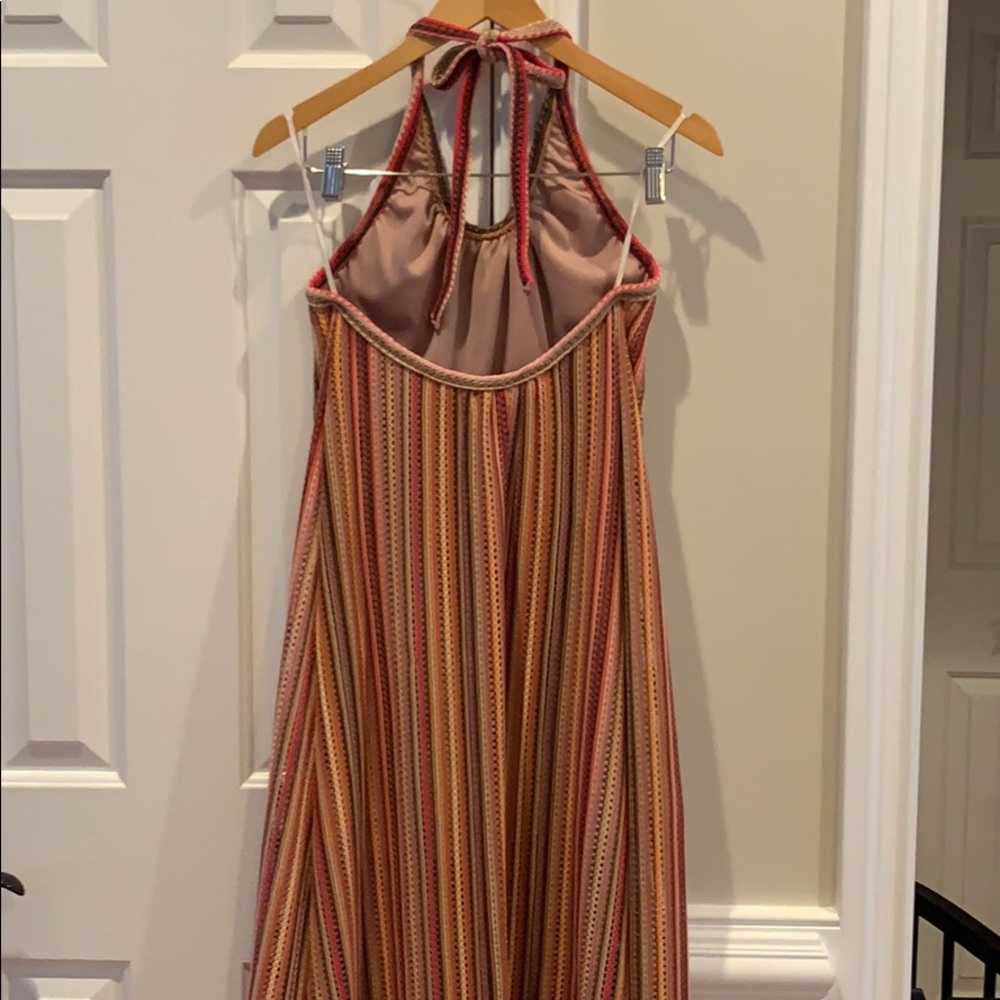 EUC Stripe Halter Style Maxi Dress Sz S - Picture 4 of 6